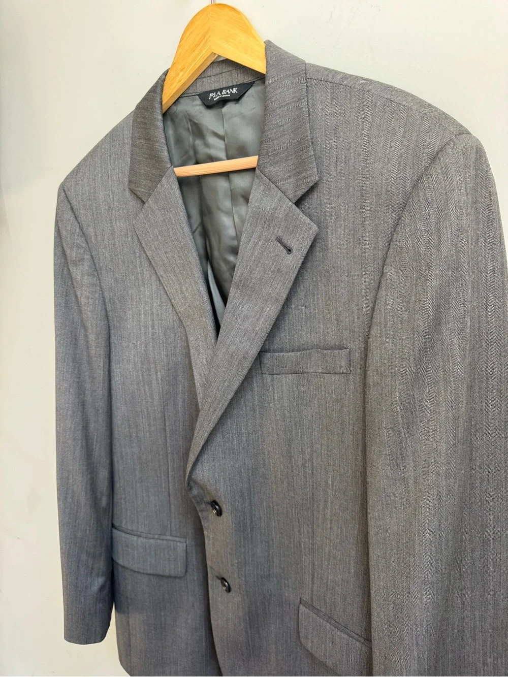 Jos. A. Bank Men's Dark Charcoal Two-Button Suit Blazer